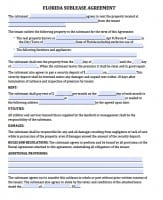 Free Florida Rental Lease Agreement Templates | PDF | Word