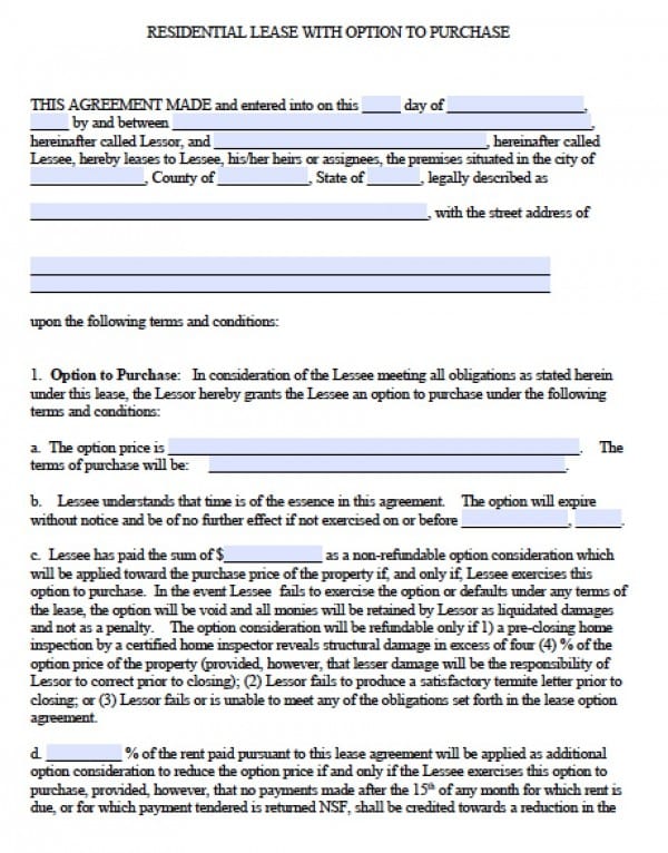 Free Georgia Residential Lease Agreement PDF Word ( doc)