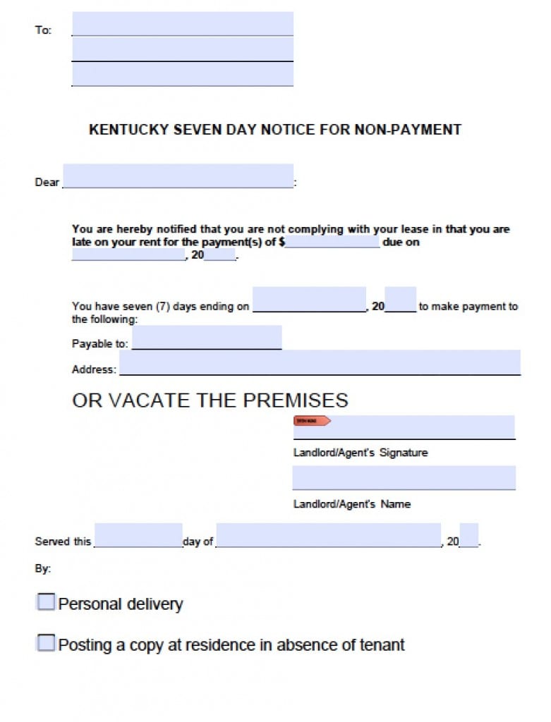 free kentucky rental lease agreement templates pdf word doc