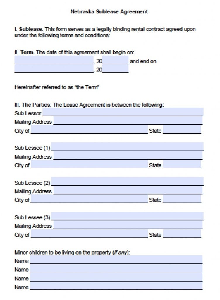 nebraska contract assignment