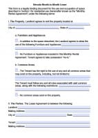 Free Nevada Rental Lease Agreement Templates | PDF | Word