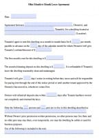 Free Ohio Rental Lease Agreement Templates | PDF | Word
