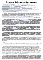 Free Oregon Rental Lease Agreement Templates | PDF | Word